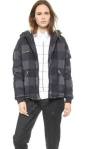 BAND OF OUTSIDERS NYLON CHECK PUFFER&nbsp;JACKET